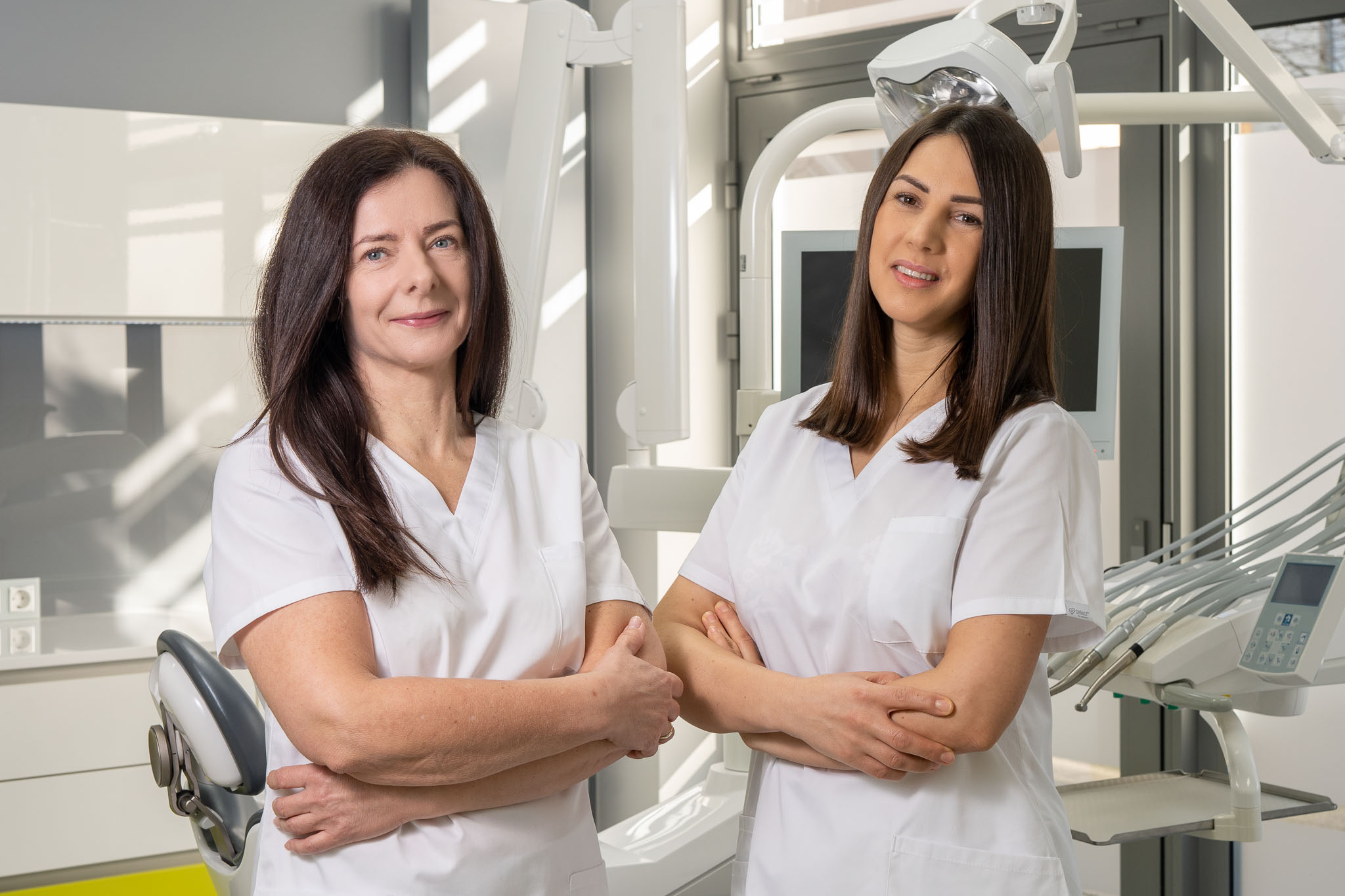 our team (dentist and assistent)